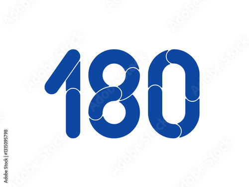 animated numbers on a green background with a combination of shapes.
