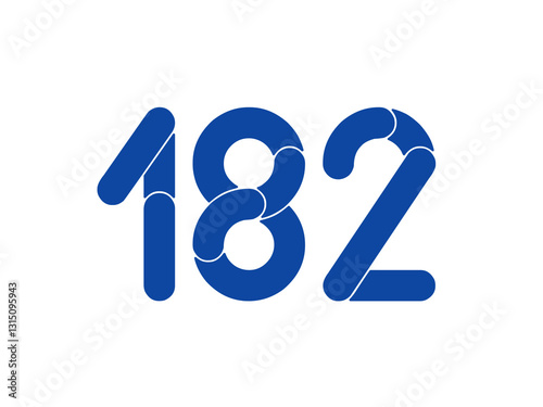 animated numbers on a green background with a combination of shapes.
