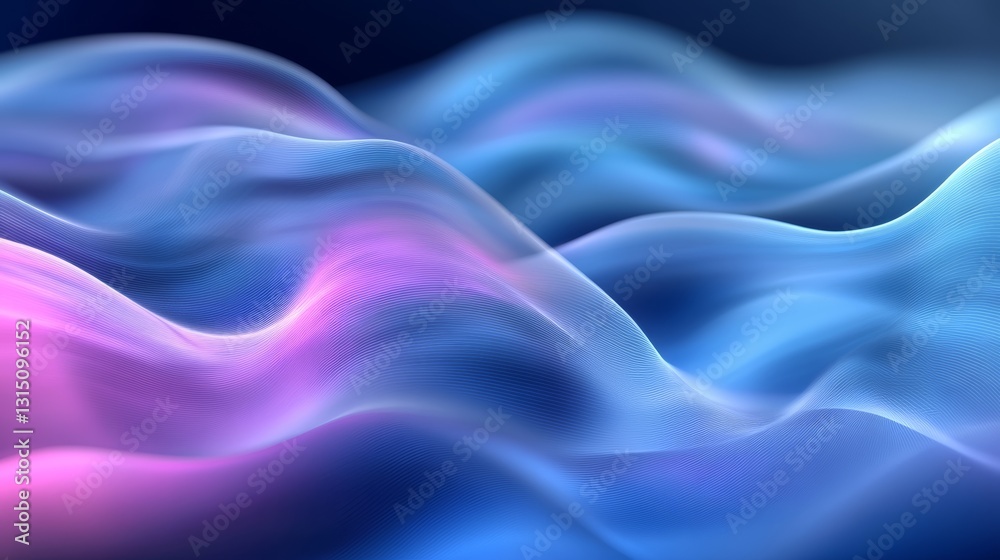 This image features abstract waves of light in beautiful blue and pink tones, creating a smooth and flowing pattern. Ideal for artistic and modern design projects. This image features abstract waves of light in beautiful blue and pink tones, creating a smooth and flowing pattern. Ideal for artistic and modern design projects.