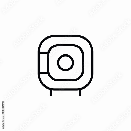 safe box icon sign vector