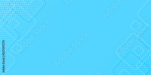 Presentation background | Banner background | Abstract vector with circle pattern, geometric shape for web, futuristic, greeting, decoration, flyer | Minimal luxury design with sky-blue color