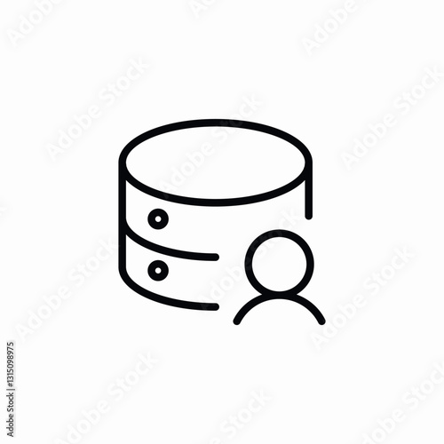 user server icon sign vector