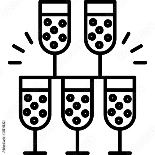 Glass Tower Glasses Icon