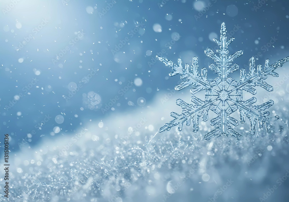 A Single Snowflake in Winter Wonderland A Single Snowflake in Winter Wonderland