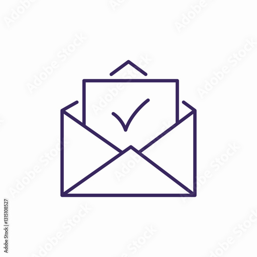 approved email icon sign vector