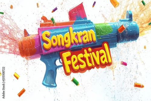 songkran festival water gun party