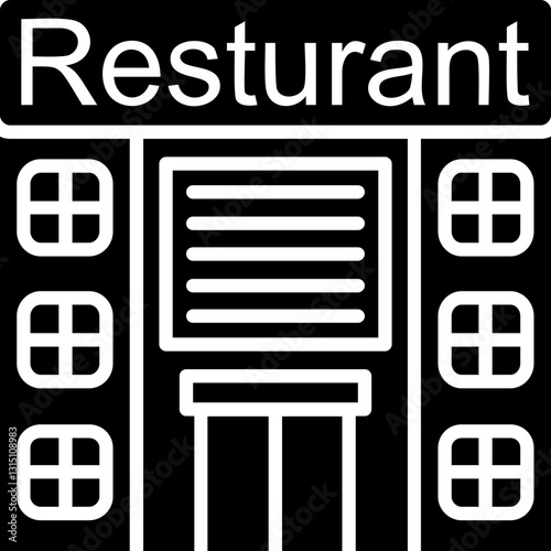 Restaurant Building Icon