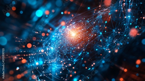 Modern technology and energy concept