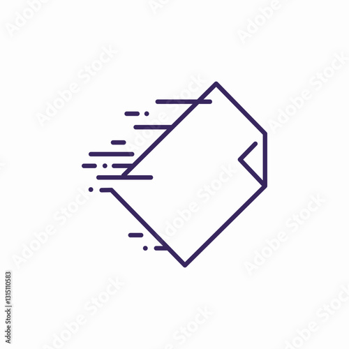 fast document icon sign vector