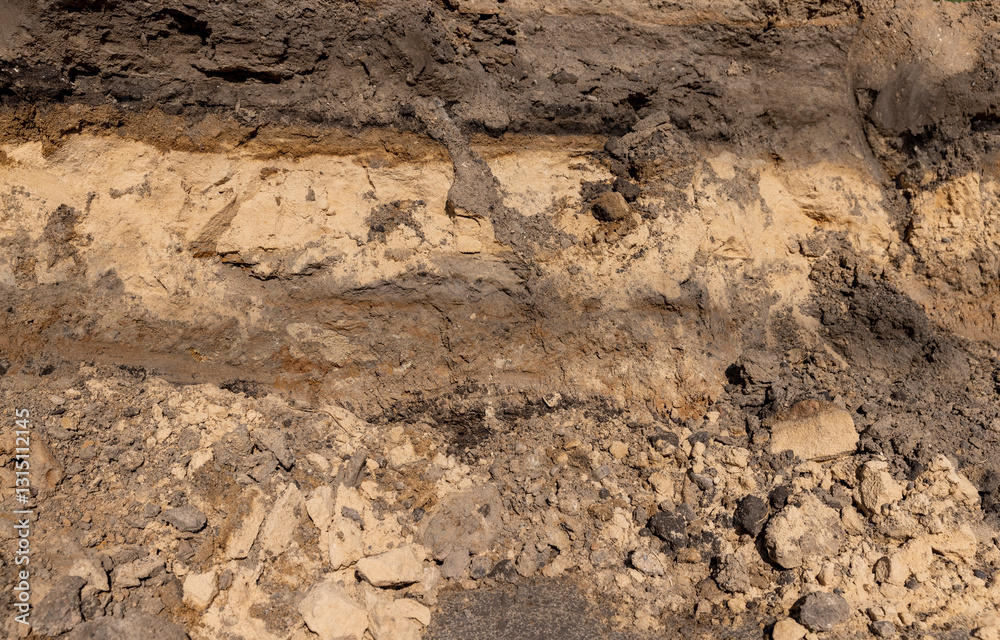 a deep hole in the ground on the site of which a highway was started a deep hole in the ground on the site of which a highway was started