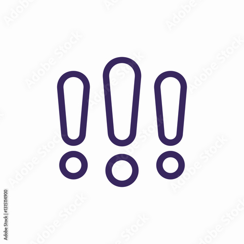 warning notice icon sign vector