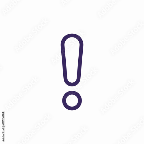 warning notification icon sign vector