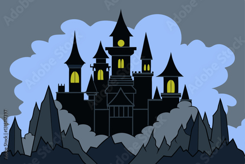 castle in the night