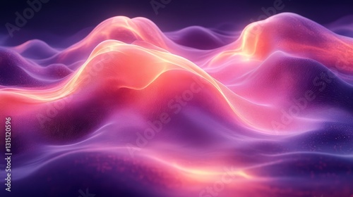Abstract detailed futuristic shape on violet background