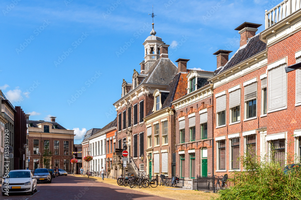 Φωτογραφία View to the historic town hall and traditional Dutch buildings in Sneek, Netherl