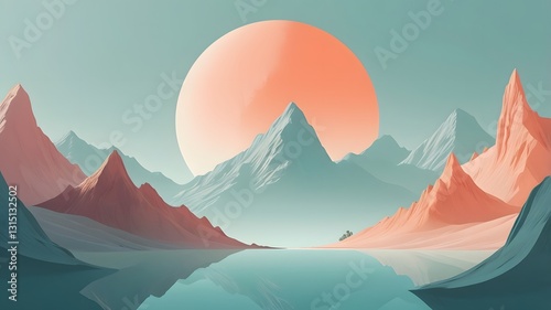sunrise in mountains