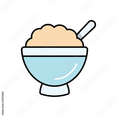 Rice Bowl Vector icon