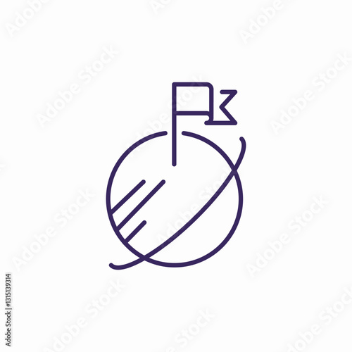 unique global achievement icon sign vector