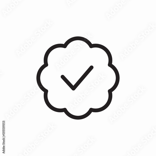 verified product icon sign vector