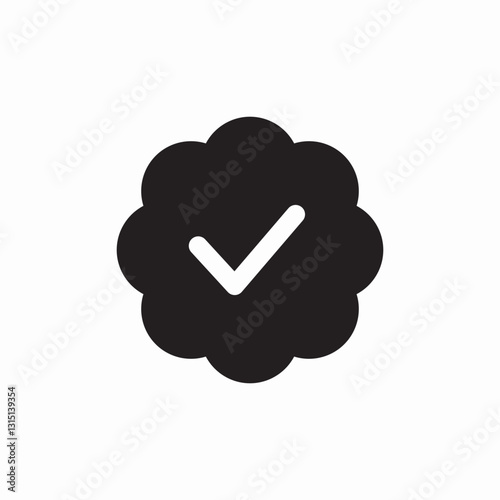 verified account icon sign vector