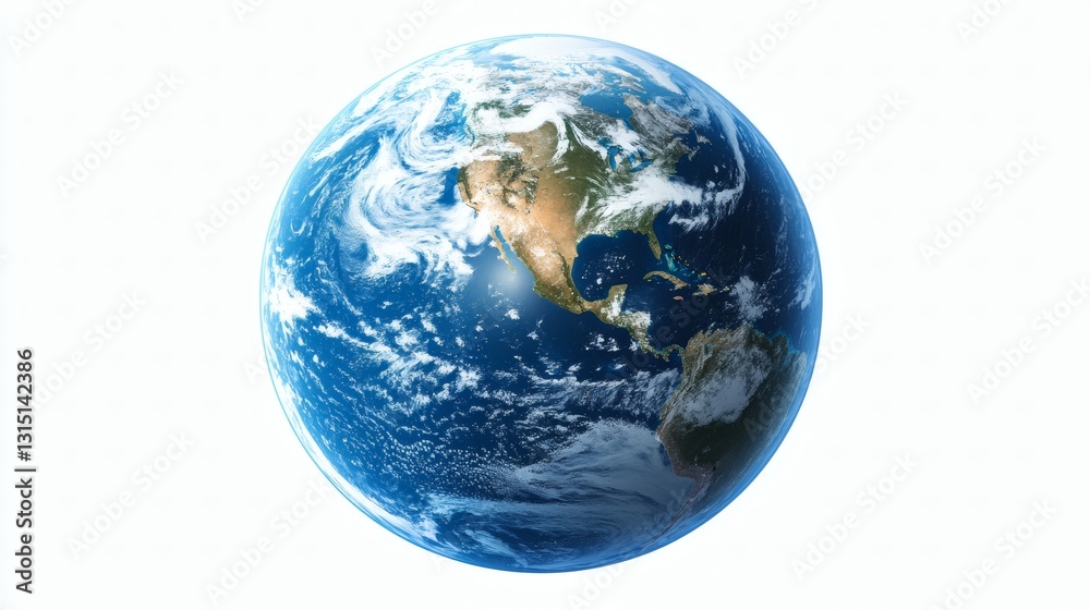 Detailed Pixelated Image Of Earth Detailed Pixelated Image Of Earth