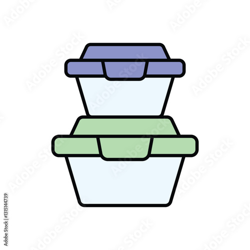 Food Container Vector icon