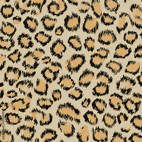 Seamless patterned texture of animal skin, animal print.