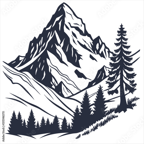 winter forest landscape
