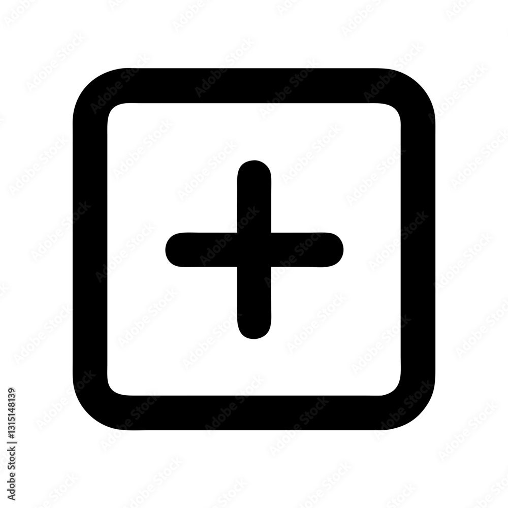 Add icon featuring a plus sign in a square representing addition
Add icon featuring a plus sign in a square representing addition
