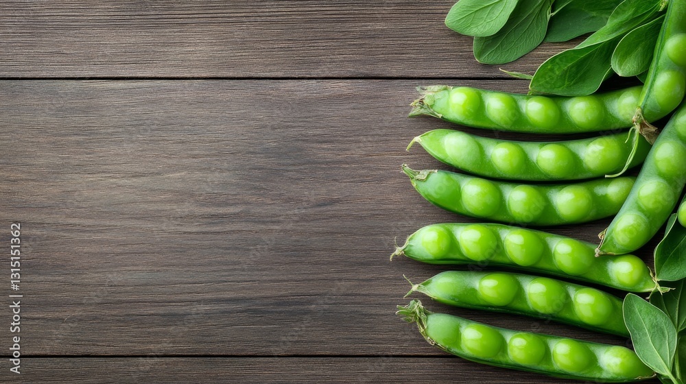 Fresh Green Peas in a Pod – Close-Up Macro Shot with Sunlit Crisp Texture and Natural Garden Aesthetic Fresh Green Peas in a Pod – Close-Up Macro Shot with Sunlit Crisp Texture and Natural Garden Aesthetic