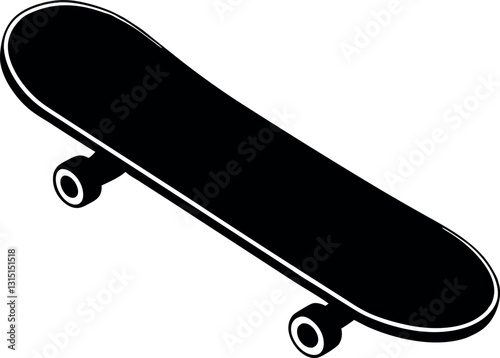 skateboard isolated on white background