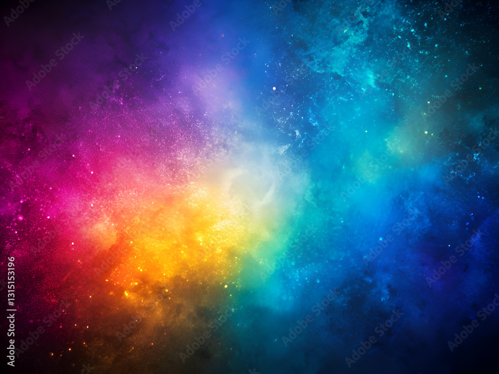 Cosmic Canvas. Vibrant Nebula in a Magical Universe Cosmic Canvas. Vibrant Nebula in a Magical Universe
