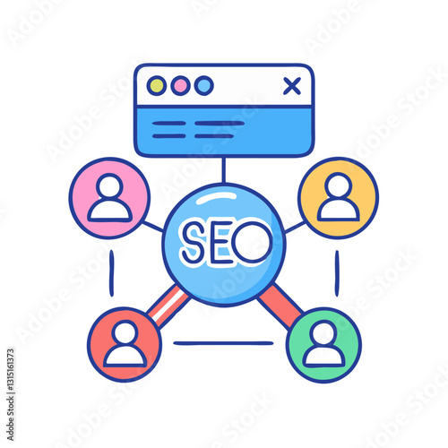 SEO networking with connected user profiles