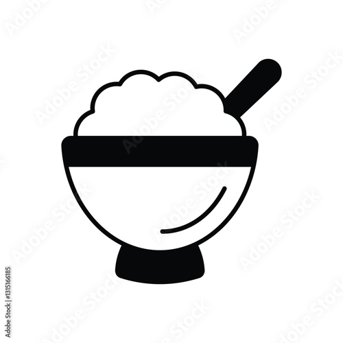 Rice Bowl Vector icon