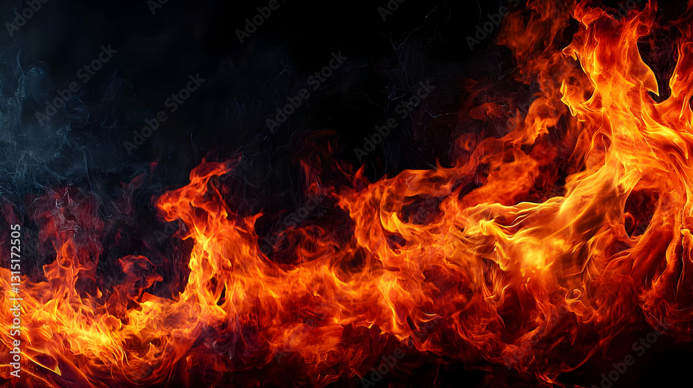 Blazing Inferno Of Orange and Red Flames Against A Dark Night Background Abstract Fire Texture Blazing Inferno Of Orange and Red Flames Against A Dark Night Background Abstract Fire Texture