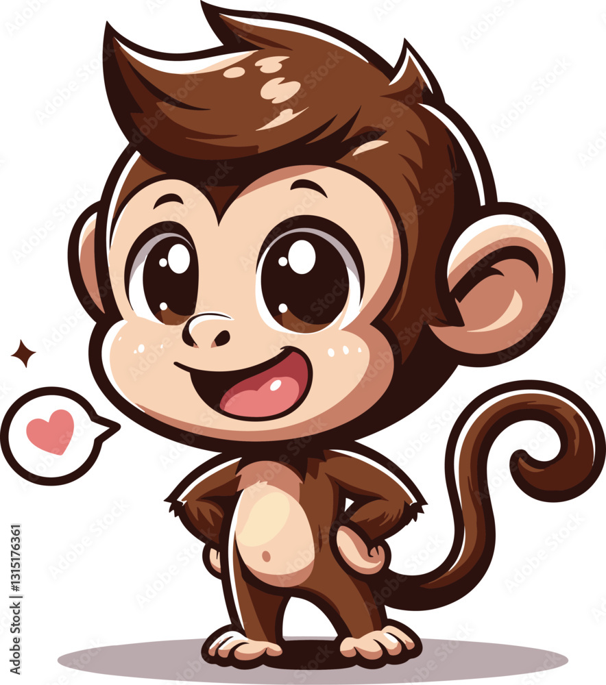 Obraz premium Animated Monkey Masterpieces: Lively, Whimsical & Detailed Art to Elevate Your Pinterest Presence 