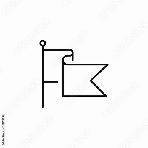 organization flag icon sign vector