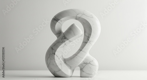 Wallpaper Mural 白大理石彫刻 優雅な曲線 ソフトな光が強調 抽象的芸術. AI Generated Torontodigital.ca