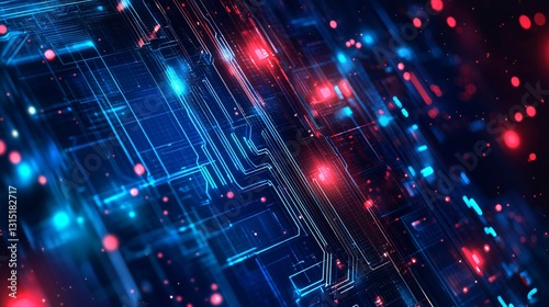 Abstract Technologic Background for Web Design, AI, VR