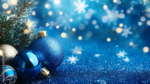 Blue Festive Background - Creative Design