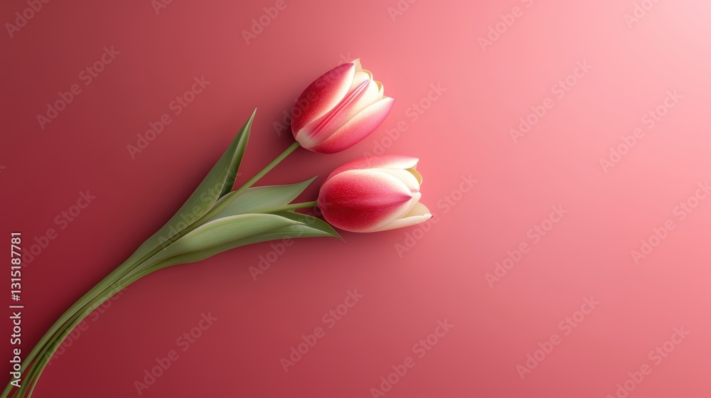 Fototapeta premium Beautiful tulip flower in Spring.