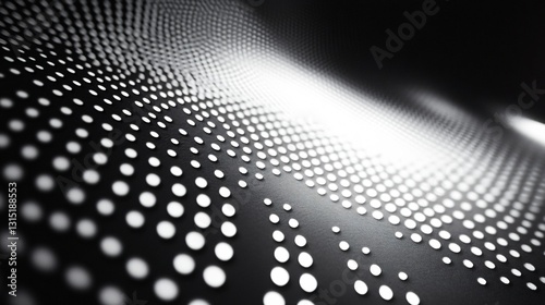 Monochrome Close-Up of Printed Poster