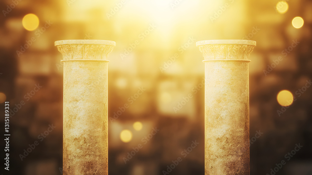 Ancient Roman basilica pillars emerging from underground, evoking history, archaeology, and classical architecture.
Ancient Roman basilica pillars emerging from underground, evoking history, archaeology, and classical architecture.