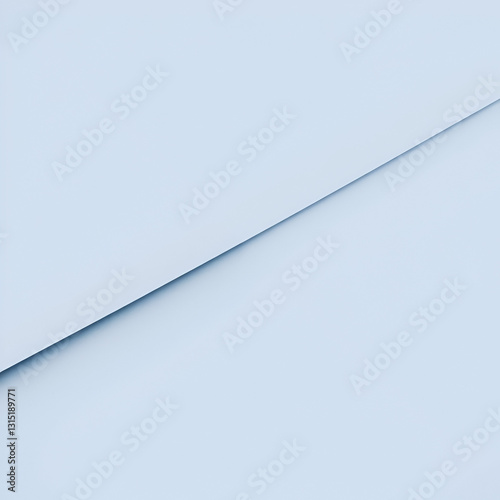 Abstract monochrome blue-gray geometric background. Two parts of the background, different in shade, are connected by an inclined line. Clean space for your design.