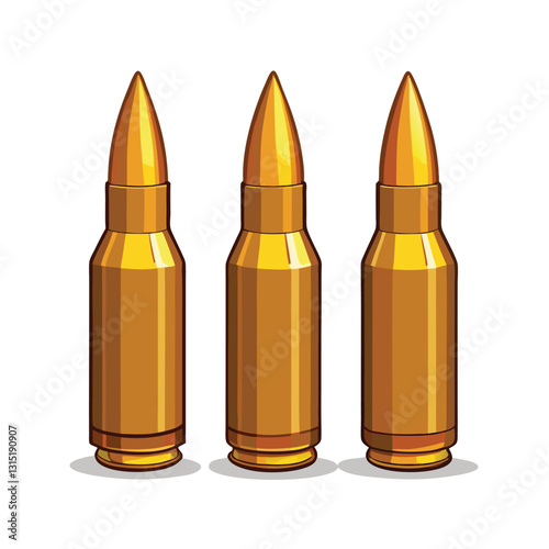 Set of bullet icons isolated on white background