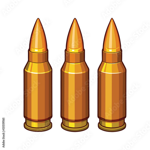 Set of bullet icons isolated on white background