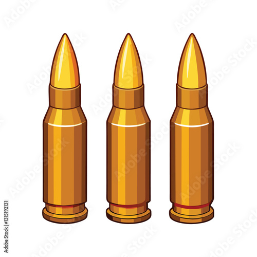 Set of bullet icons isolated on white background