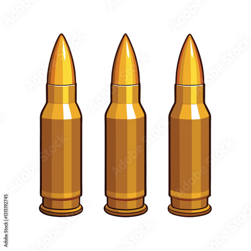 Set of bullet icons isolated on white background