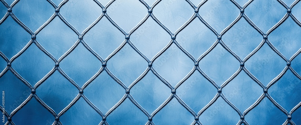 Industrial chain link fence with intricate etched glass acid-wash patterns creating unique textural visuals Industrial chain link fence with intricate etched glass acid-wash patterns creating unique textural visuals