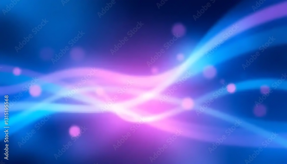 Dynamic Light Trails with Bokeh Elements on a Deep Blue Gradient Backdrop Dynamic Light Trails with Bokeh Elements on a Deep Blue Gradient Backdrop